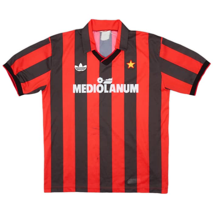 1991-92 AC Milan Home Shirt - 6/10 - (L)
