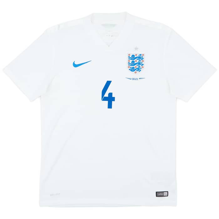 2014-15 England Home Shirt Gerrard #4 - 8/10 - (M)