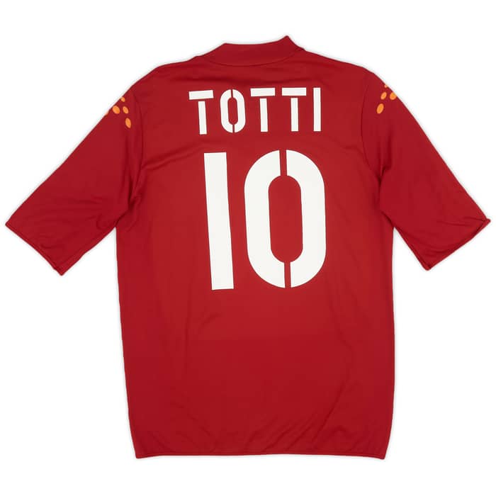 2003-04 Roma Home Shirt Totti #10 - 6/10 - (M)