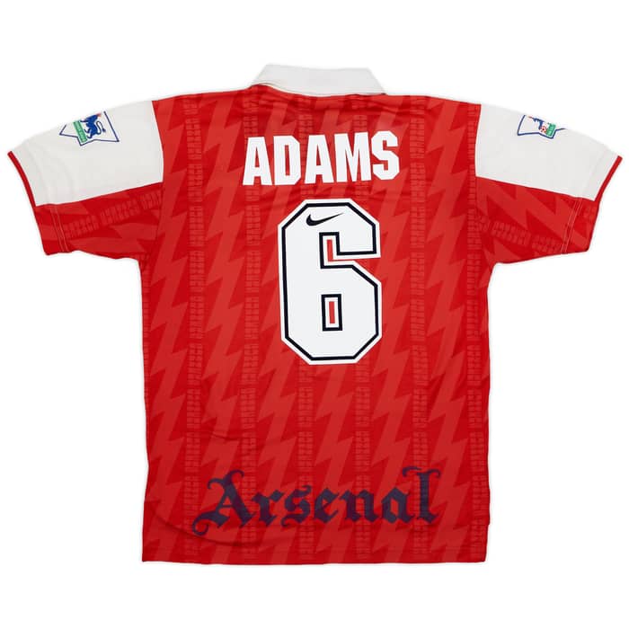 1994-96 Arsenal Home Shirt Adams #6 - 7/10 - (M)