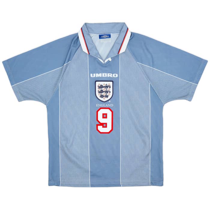 1996-97 England Away Shirt Shearer #9 - 7/10 - (M)