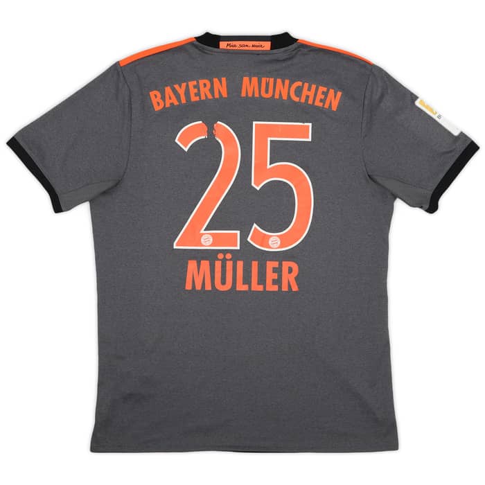 2016-17 Bayern Munich Away Shirt Muller #25 - 5/10 - (M)