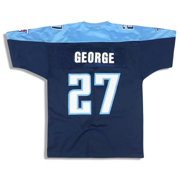 1999-00 Tennessee Titans George #27 Champion Jersey (Home) M