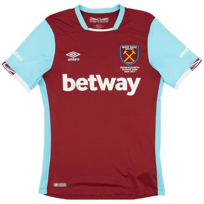 2016-17 West Ham Home Shirt Noble #16 - 6/10 - (S)