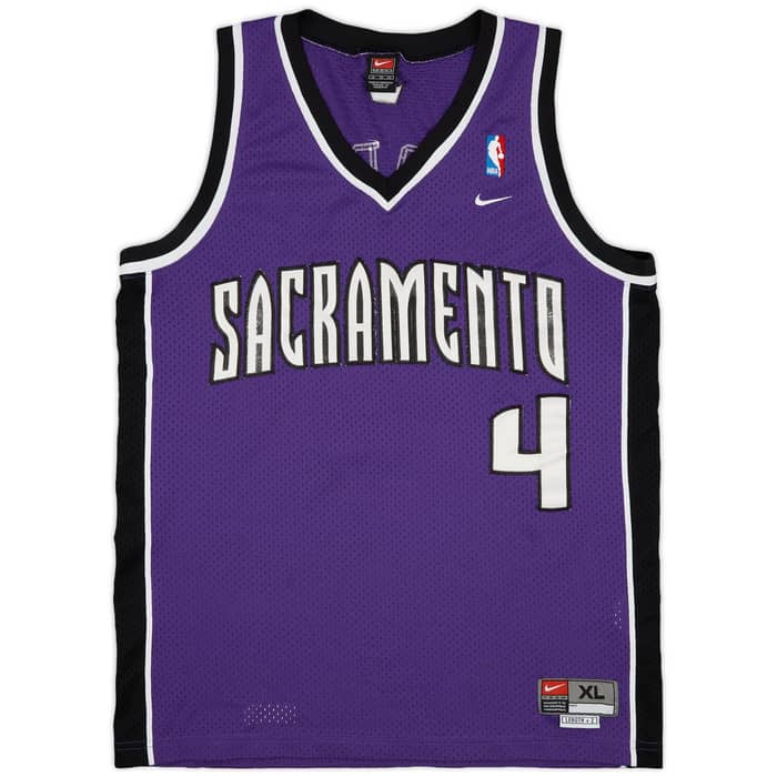 2002-04 Sacramento Kings Webber #4 Nike Swingman Away Jersey - 8/10 - (XL)