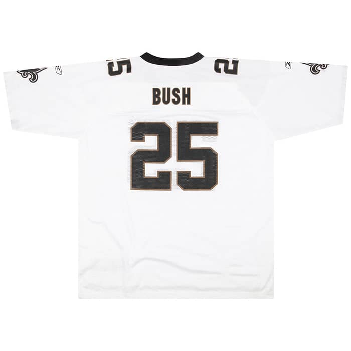 2006 New Orleans Saints Bush #25 Reebok On Field Jersey (Away) L