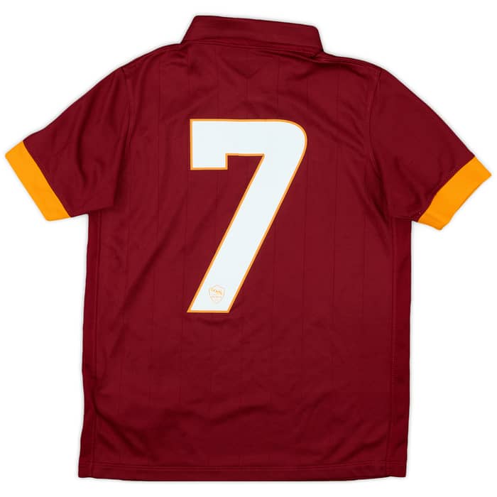 2014-15 Roma Home Shirt #7 - 7/10 - (M.Boys)