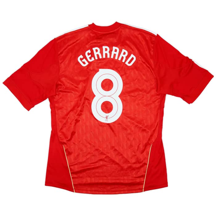 2010-12 Liverpool Home Shirt Gerrard #8 - 6/10 - (L)