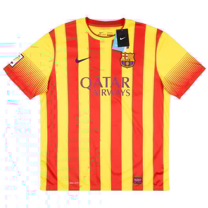 2013-14 Barcelona Away Shirt Pique #3 (XL)