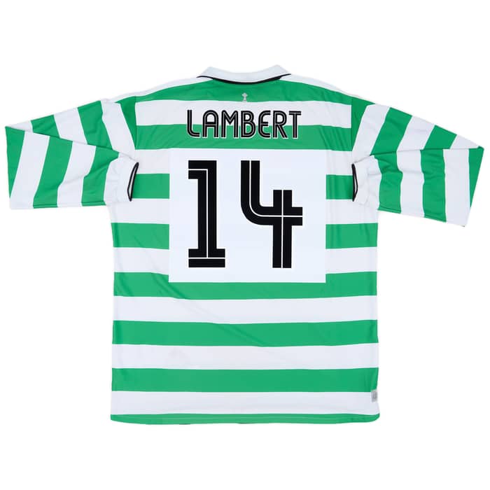 2004-05 Celtic Home L/S Shirt Lambert #14 - 6/10 - (XXL)