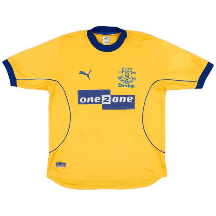 2000-01 Everton Away Shirt Gascoigne #18 - 7/10 - (M)