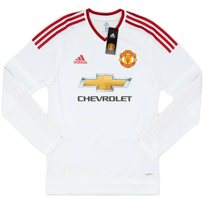 2015-16 Manchester United Player Issue Away L/S Shirt Rooney #10 (S/M)