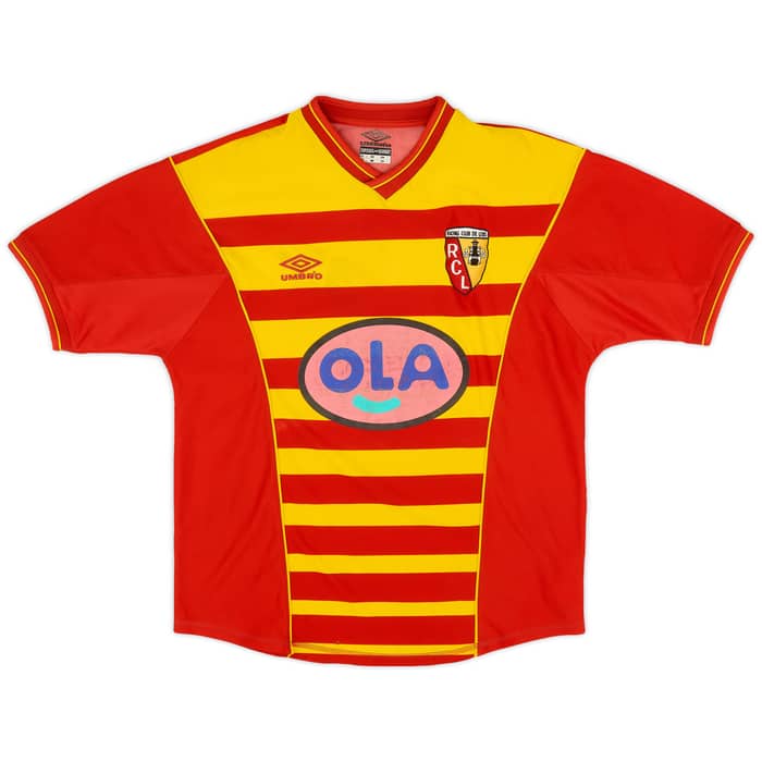 2000-01 Lens Signed Home Shirt - 4/10 - (M)