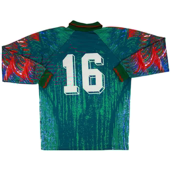 1992-93 France Match Issue GK Shirt #16