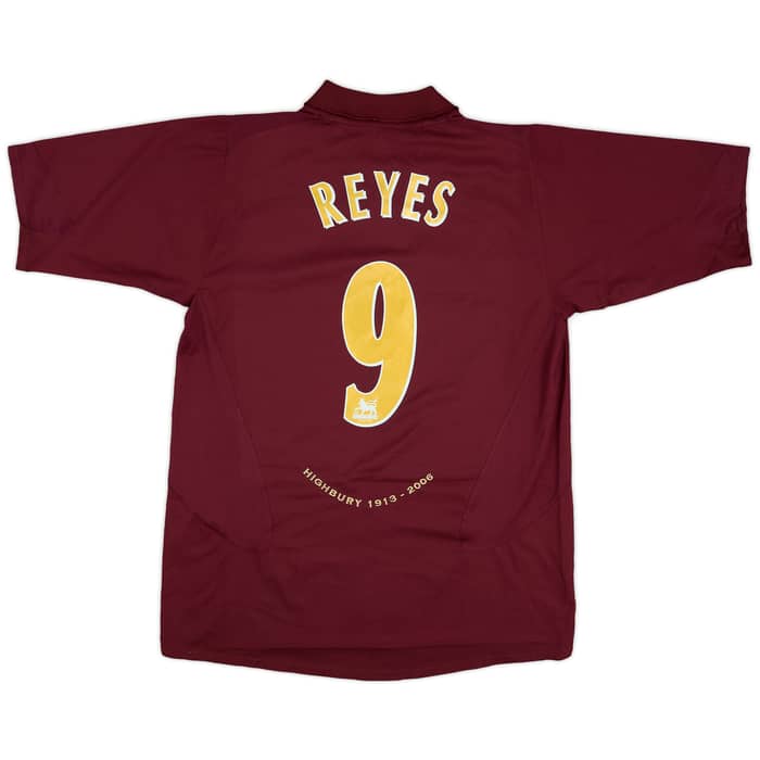 2005-06 Arsenal Home Shirt Reyes #9 - 8/10 - (L)