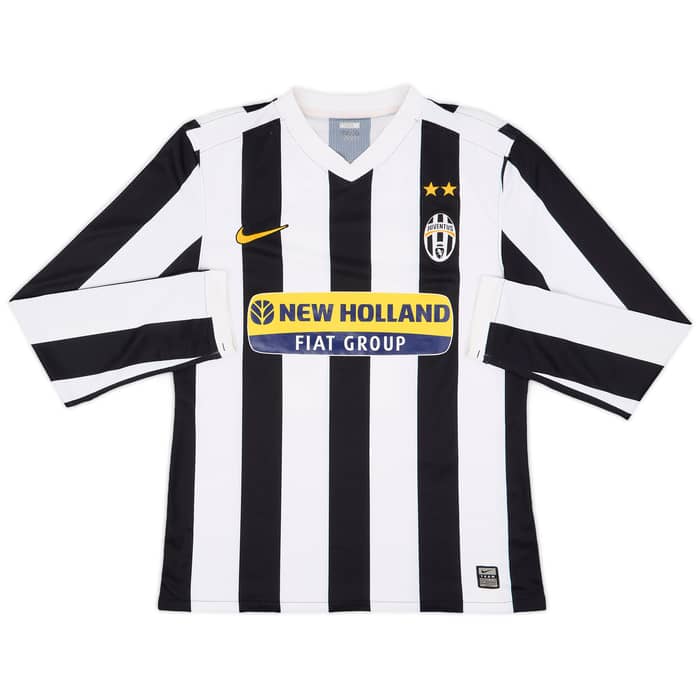 2009-10 Juventus Authentic Home L/S Shirt Del Piero #10 - 8/10 - (M)
