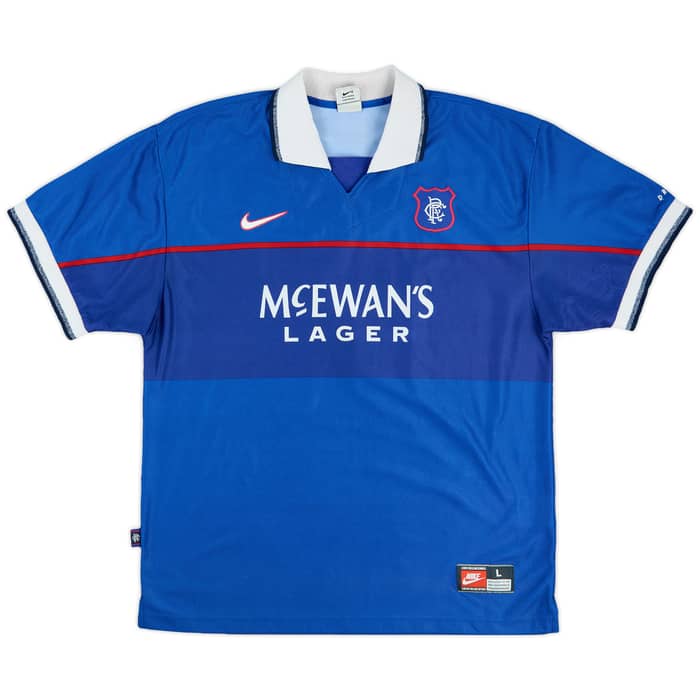 1997-99 Rangers Home Shirt Laudrup #11 - 8/10 - (L)