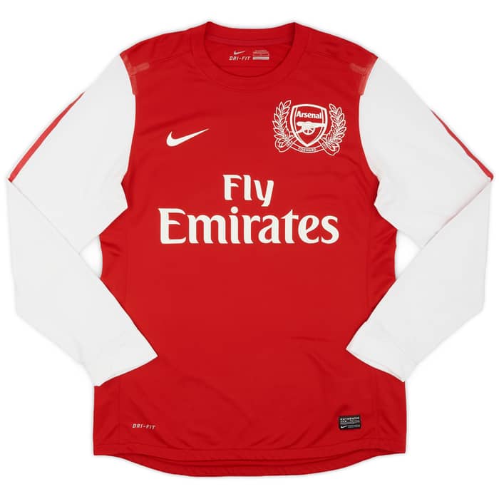 2011-12 Arsenal Player Issue Home L/S Shirt Henry #12 - 9/10 - (L)