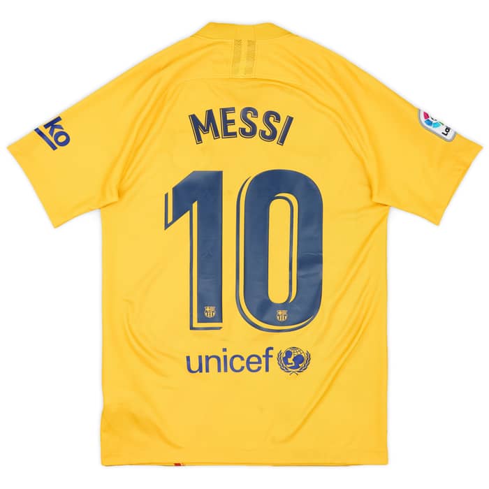 2019-20 Barcelona 'Senyera' Fourth Shirt Messi #10 - 8/10 - (S)
