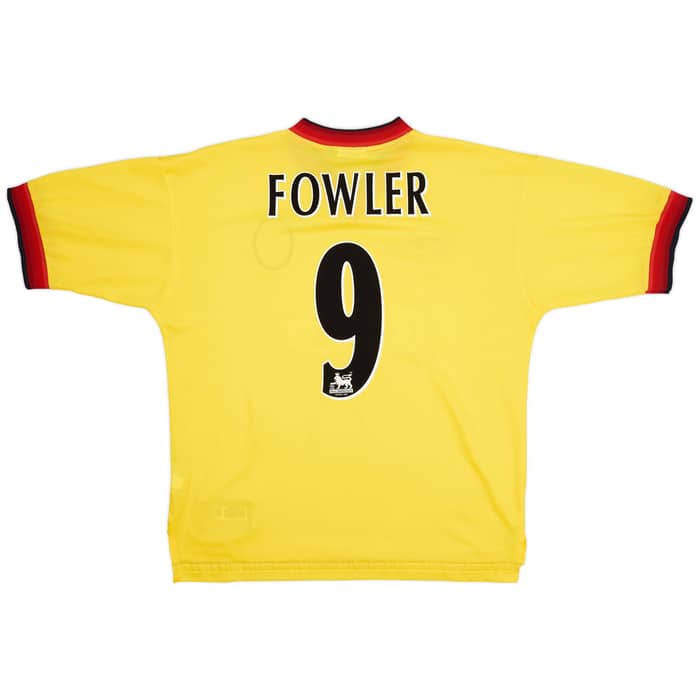 1997-99 Liverpool Away Shirt Fowler #9 - 9/10 - (L)