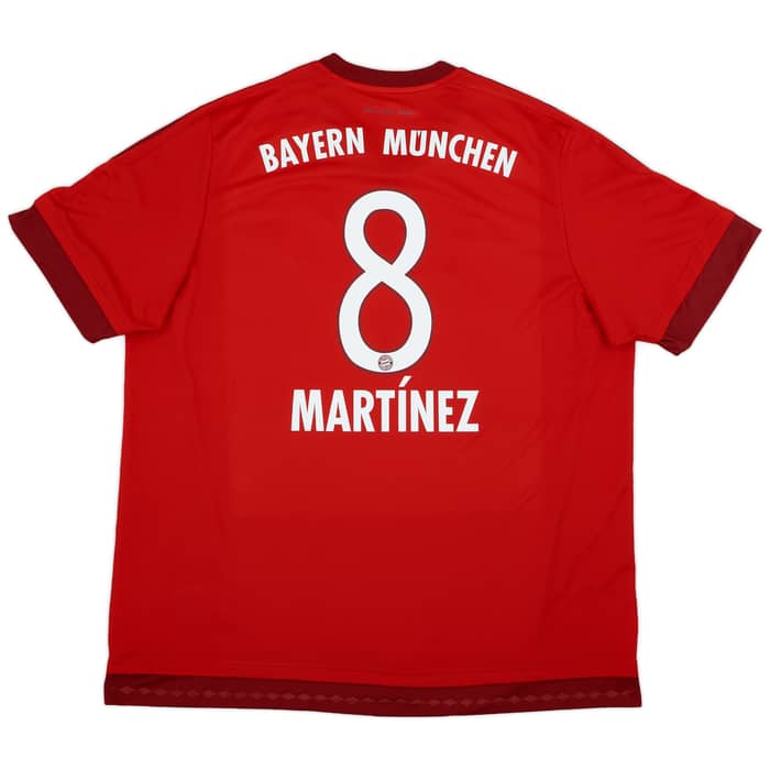 2015-16 Bayern Munich Home Shirt Martinez #8 - 8/10 - (XXL)