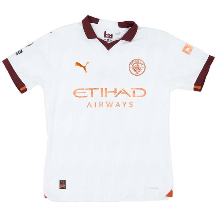 2023-24 Manchester City Match Issue Away Shirt Walker #2