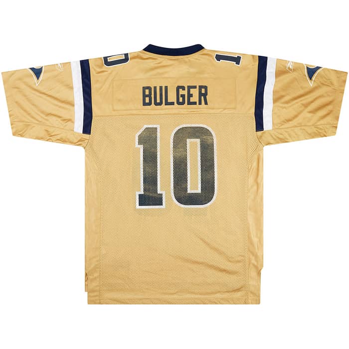 2002-04 St. Louis Rams Bulger #10 Reebok On Field Jersey (Alternate) M