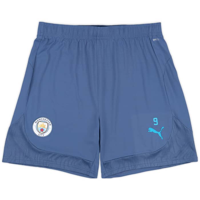 2024-25 Manchester City Player Issue Training Shorts #9 (Haaland) - 9/10 - (XL)