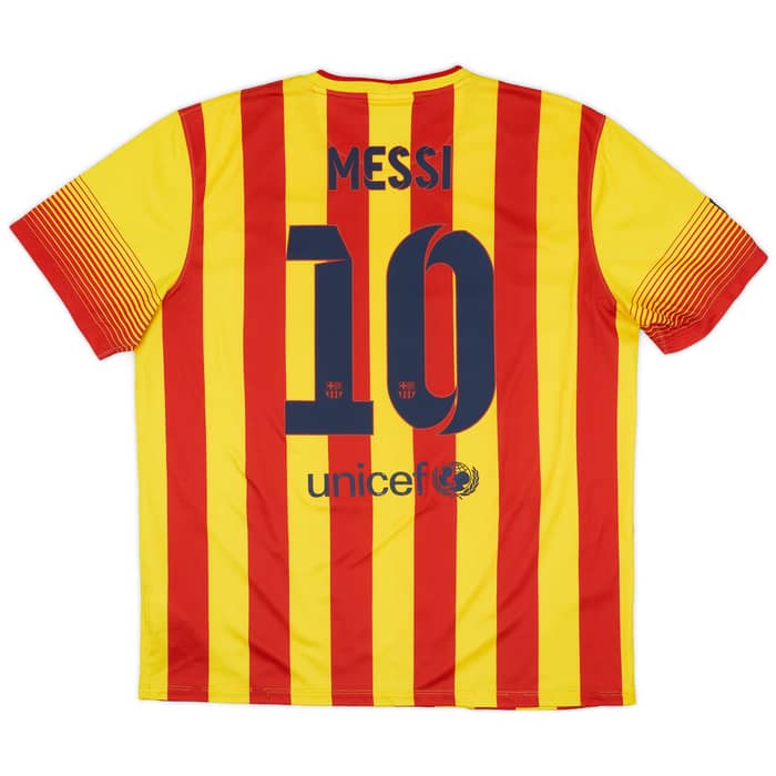 2013-15 Barcelona Away Shirt Messi #10 - 5/10 - (XL)