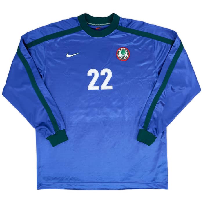 1998-00 Nigeria Player Issue GK Shirt #22 - 9/10 - (XL)