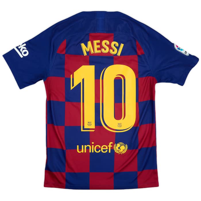 2019-20 Barcelona Home Shirt Messi #10 - 9/10 - (S)