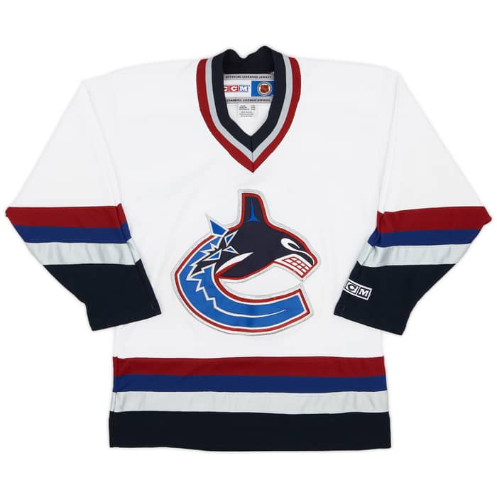 2000-03 Vancouver Canucks CCM Away Jersey - 6/10 - (XL.Boys)