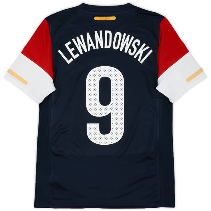 2010-12 Poland Away Shirt Lewandowski #9 - 8/10 - (S)