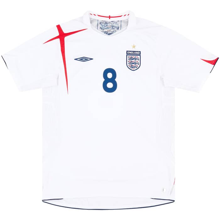 2005-07 England Maillot Domicile Lampard #8 - 6/10 - (S)