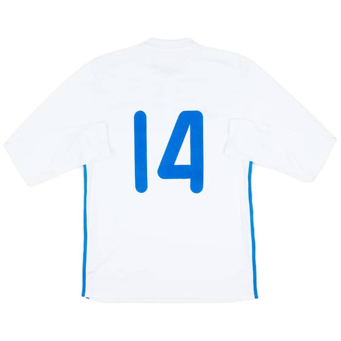 2016-18 Dynamo Kyiv Match Issue Home L/S Shirt #14