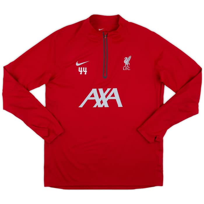2023-24 Liverpool Player Issue 1/4 Zip Drill Top # - 9/10 - (L)