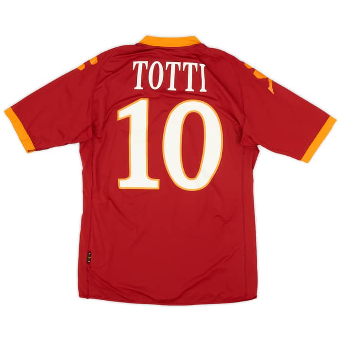 2009-10 Roma Home Shirt Totti #10 - 7/10 - (S)