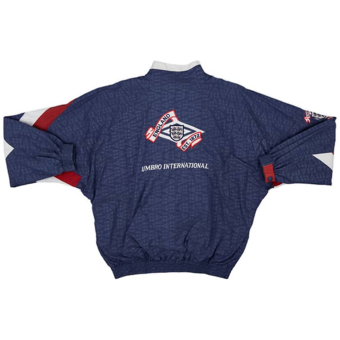 1990-92 England Umbro Track Jacket - 7/10 - (M)