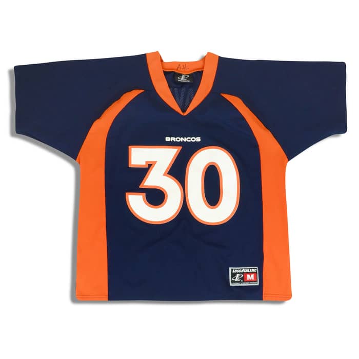1997-00 Denver Broncos Davis #30 Logo Athletic Jersey (Home) M