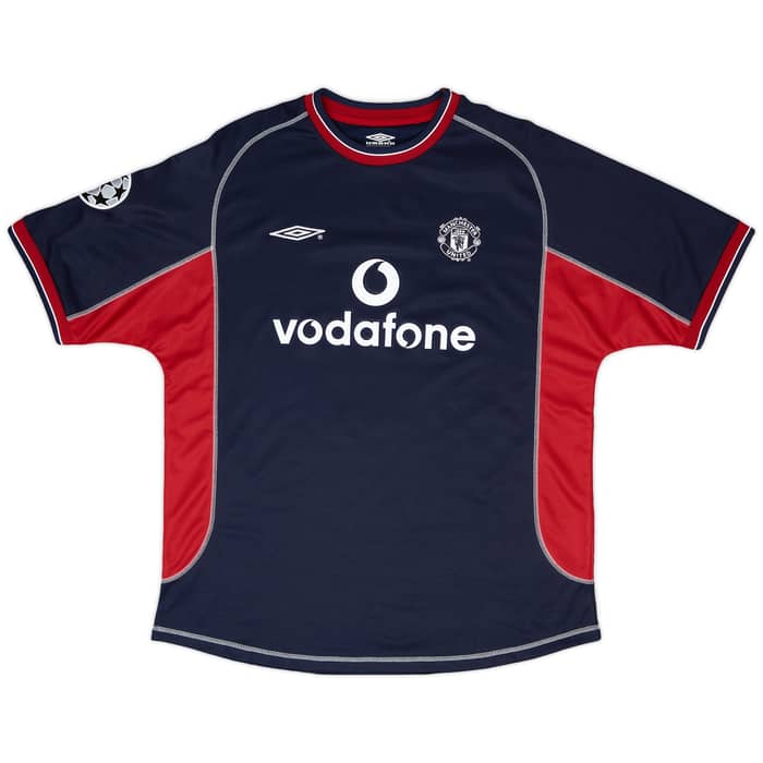 2000-01 Manchester United Match Issue Champions League Third Shirt May #4