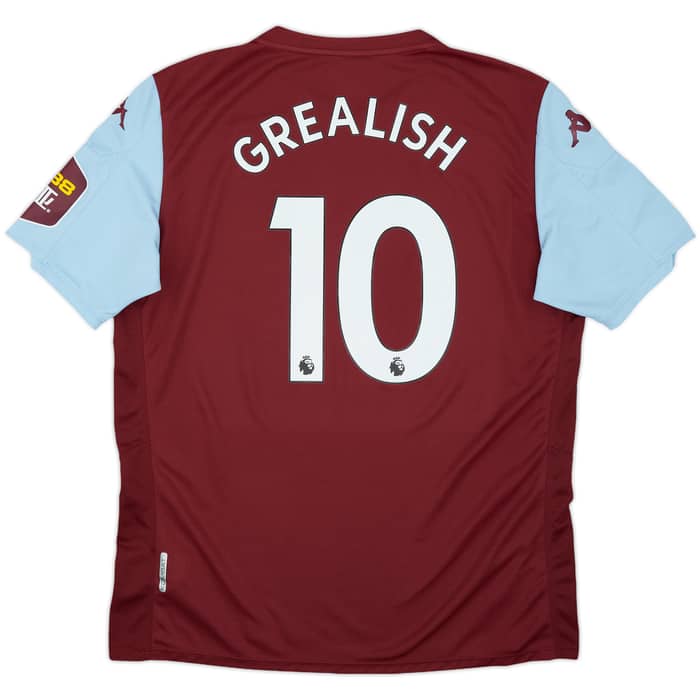 2019-20 Aston Villa Home Shirt Grealish #10 - 9/10 - (XXL)