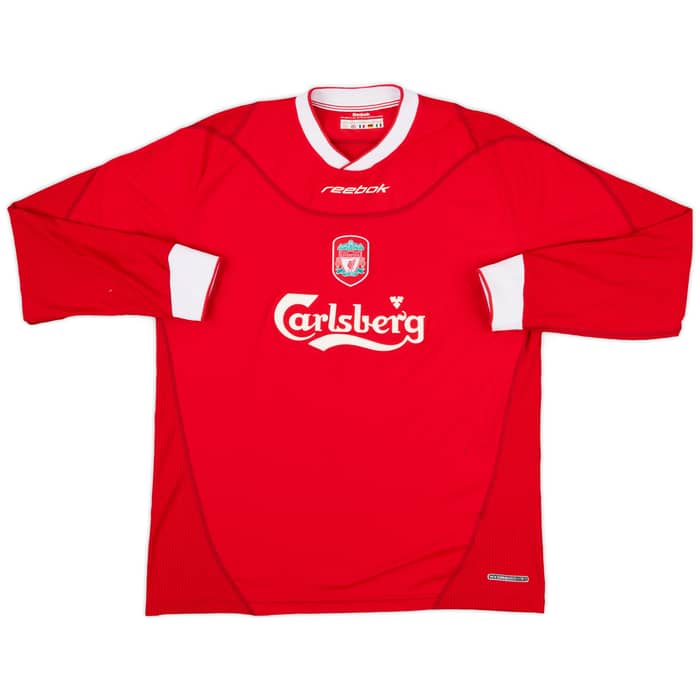 2002-04 Liverpool Home L/S Shirt Owen #10 - 8/10 - (L)