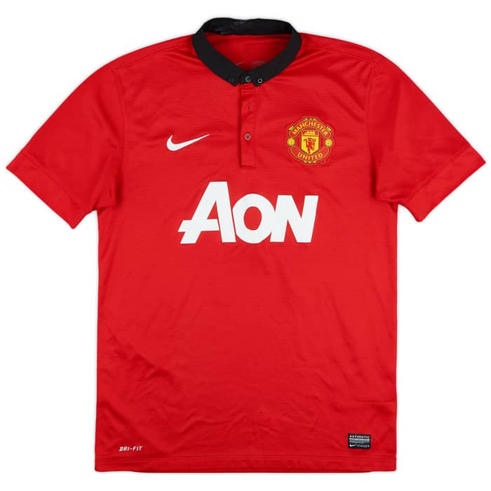 2013-14 Manchester United Home Shirt Evra #3 - 5/10 - (M)