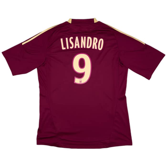 2010-11 Lyon Away Shirt Lisandro #9 - 7/10 - (XL)