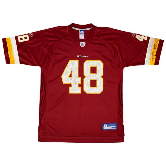 2002 Washington Redskins Davis #48 Reebok On Field Home Jersey - 5/10 - (L)