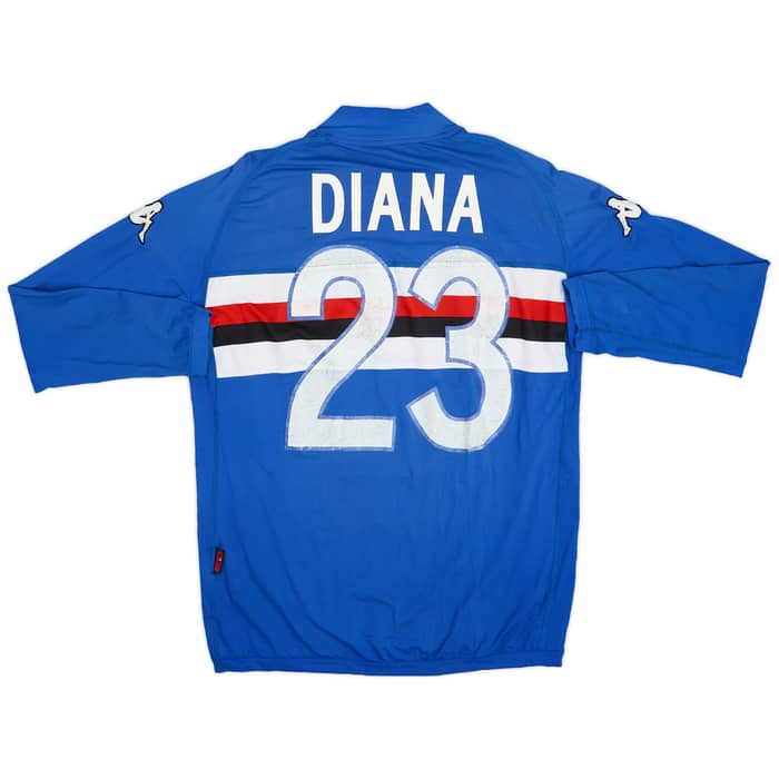 2004-05 Sampdoria Home L/S Shirt Diana #23 - 5/10 - (XL)