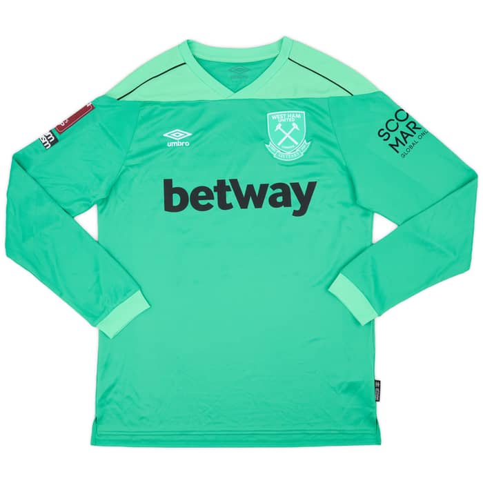 2020-21 West Ham Match Issue FA Cup GK Shirt Martin #25