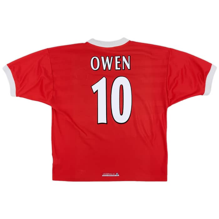 1998-00 Liverpool Home Shirt Owen #10 - 5/10 - (XL)