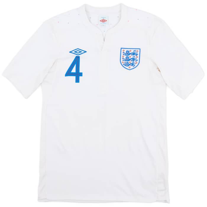 2010-11 England Home Shirt Gerrard #4 - 7/10 - (S)