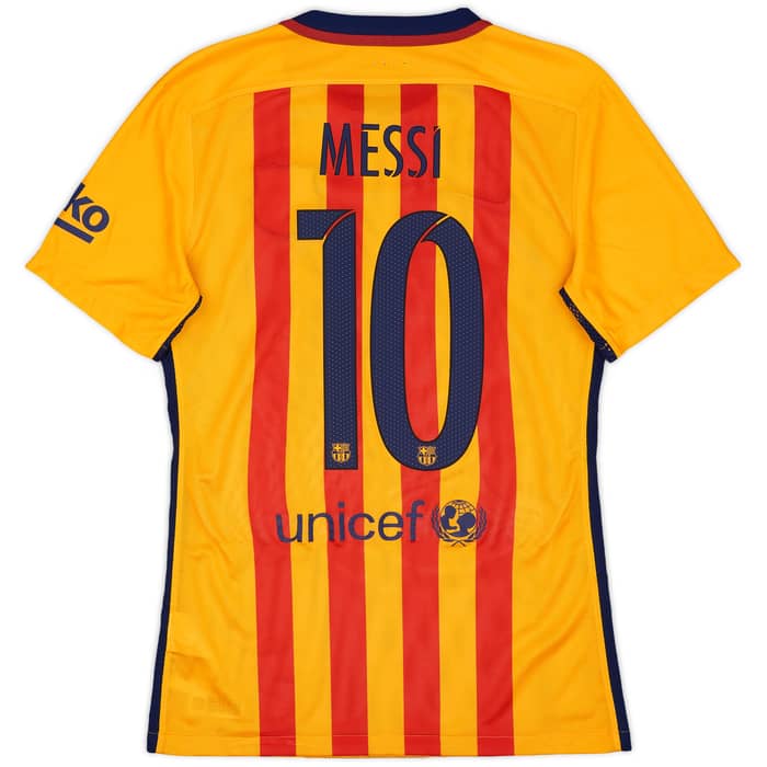 2015-16 Barcelona Authentic Away Shirt Messi #10 - 10/10 - (S)